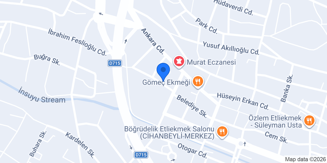 İnci Otel konumu