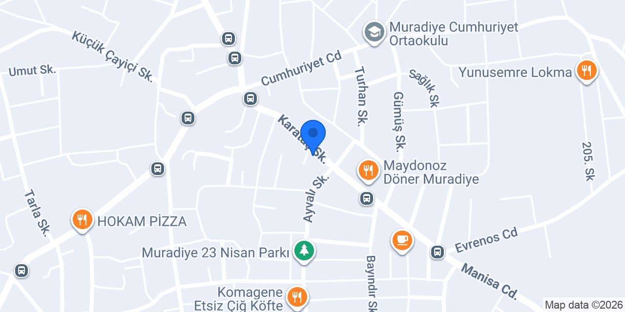 Muradiye Gece Dönercisi konumu