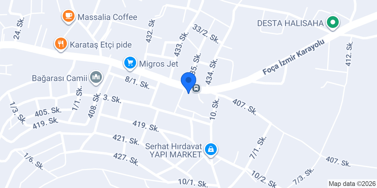 Bağarası Cemil Midilli İlköğretim Okulu konumu