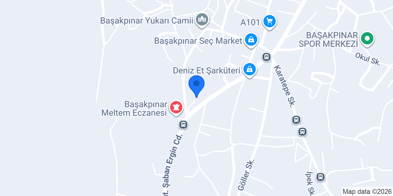 Talas Başakpınar Aile Sağlığı Merkezi konumu