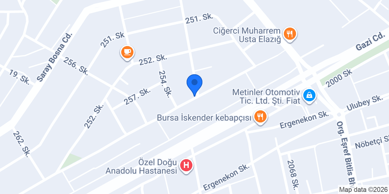 Özel Turuncu Anaokulu konumu