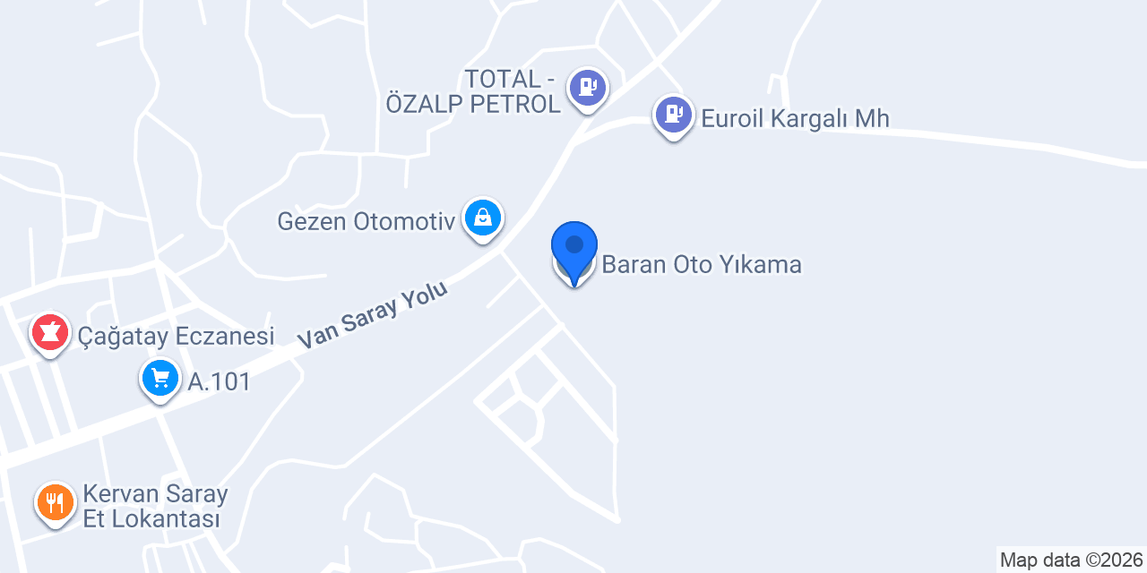 Baran Oto Yıkama konumu