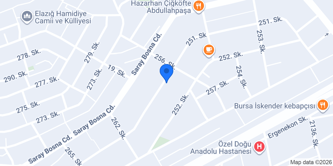 Parla çeyiz ve dikim evi konumu