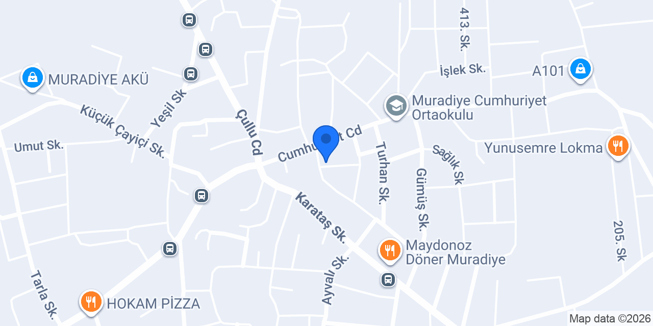 Muradiye Anıl Erkek Kuaförü konumu