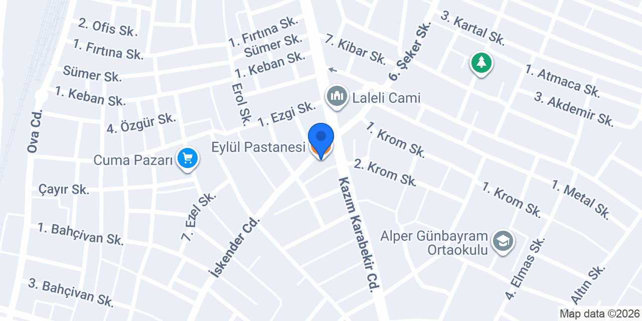 Eylül Pastanesi konumu
