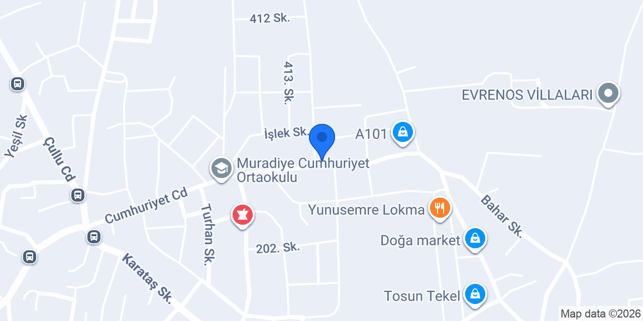 Selçuk İnşaat Muradiye konumu