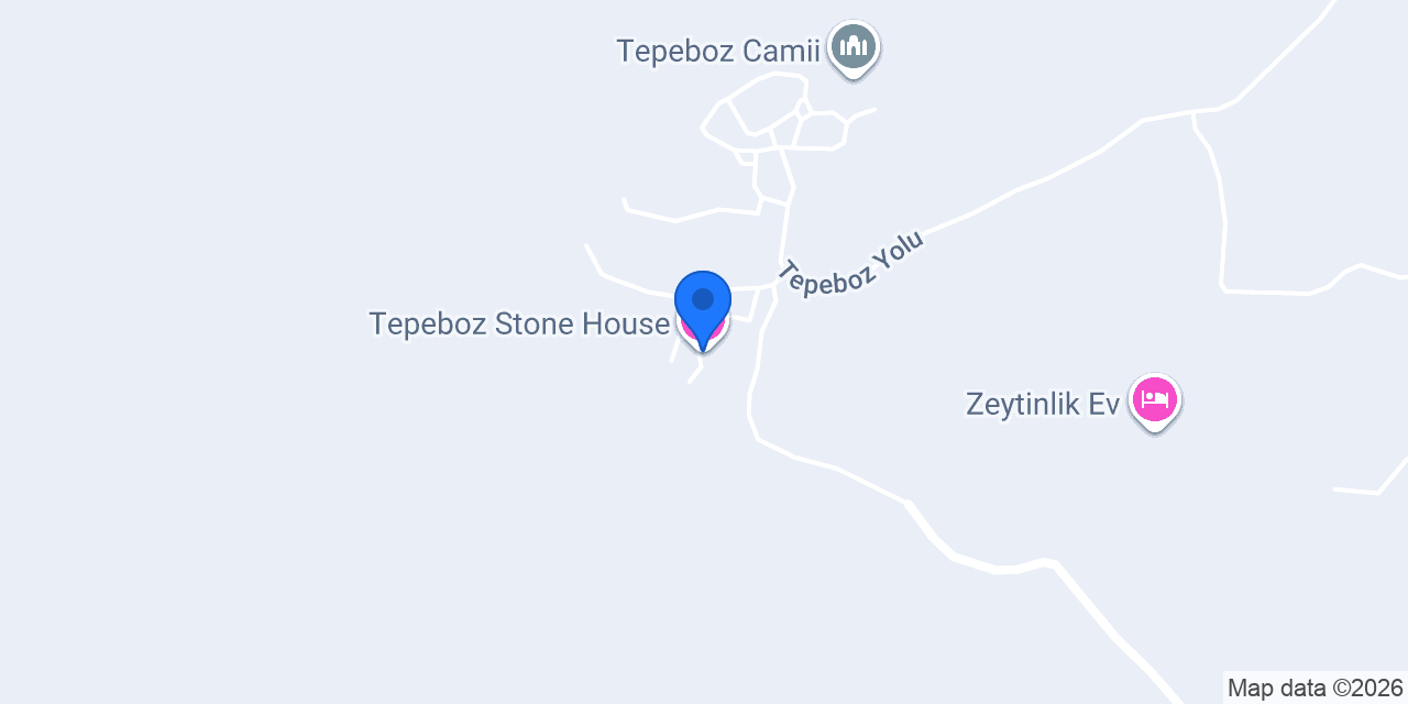 Tepeboz Stone House konumu