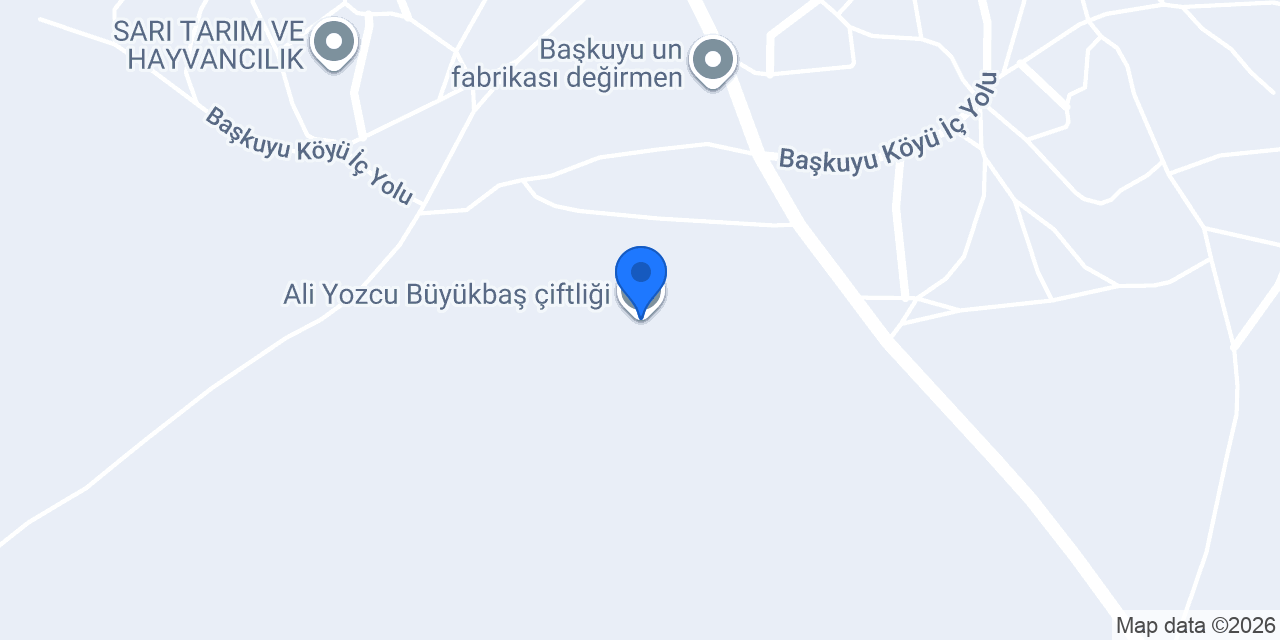 Ali Yozcu Büyükbaş çiftliği konumu