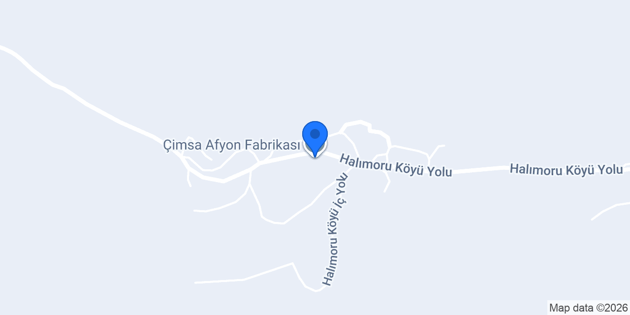 Çimsa Afyon Fabrikası konumu