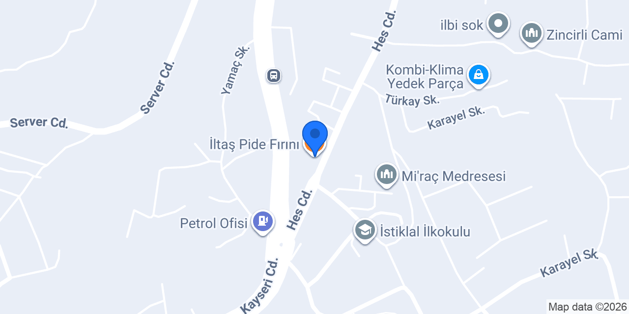 İltaş Pide Fırını konumu