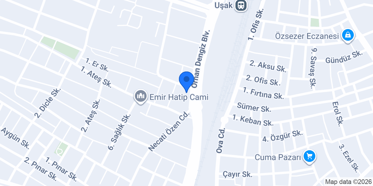 Uşşak Mini Hal konumu