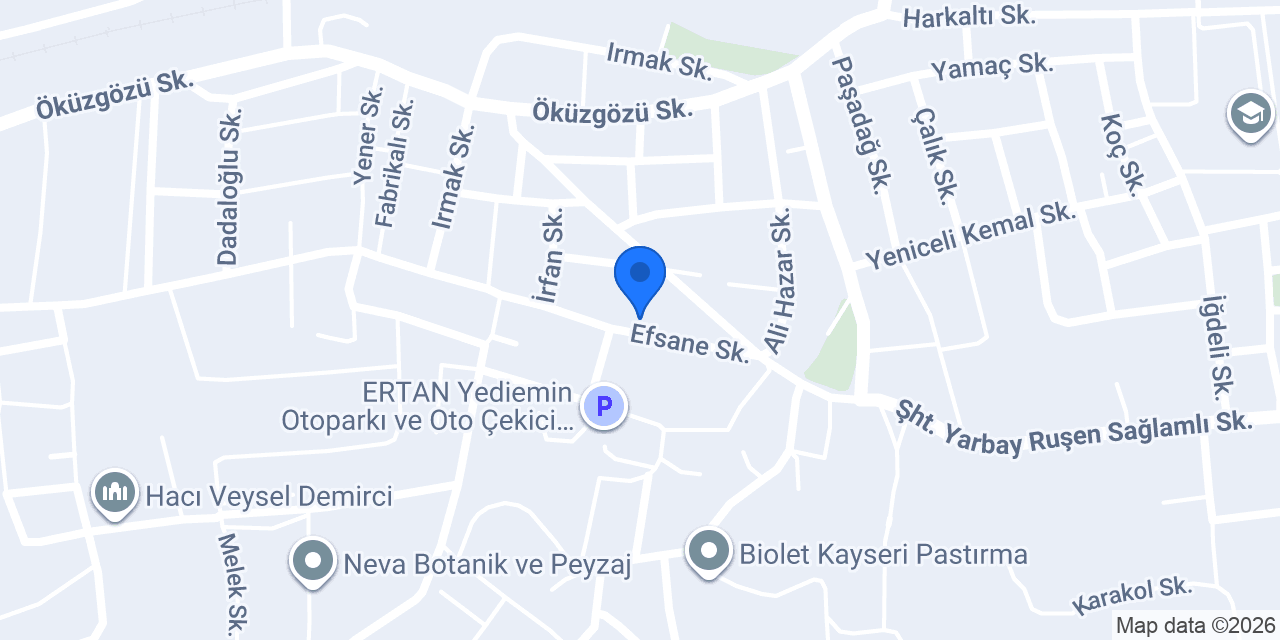 Kebapçı kadir usta konumu