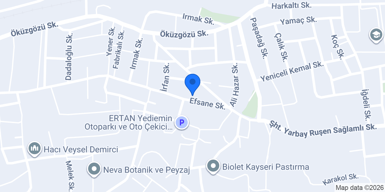 Çewlik kuaförü konumu