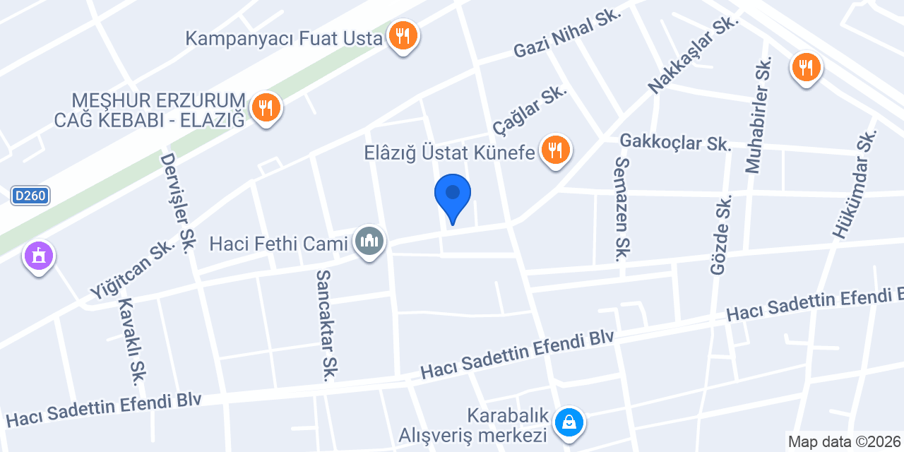 Fırınım unlu mamülleri konumu