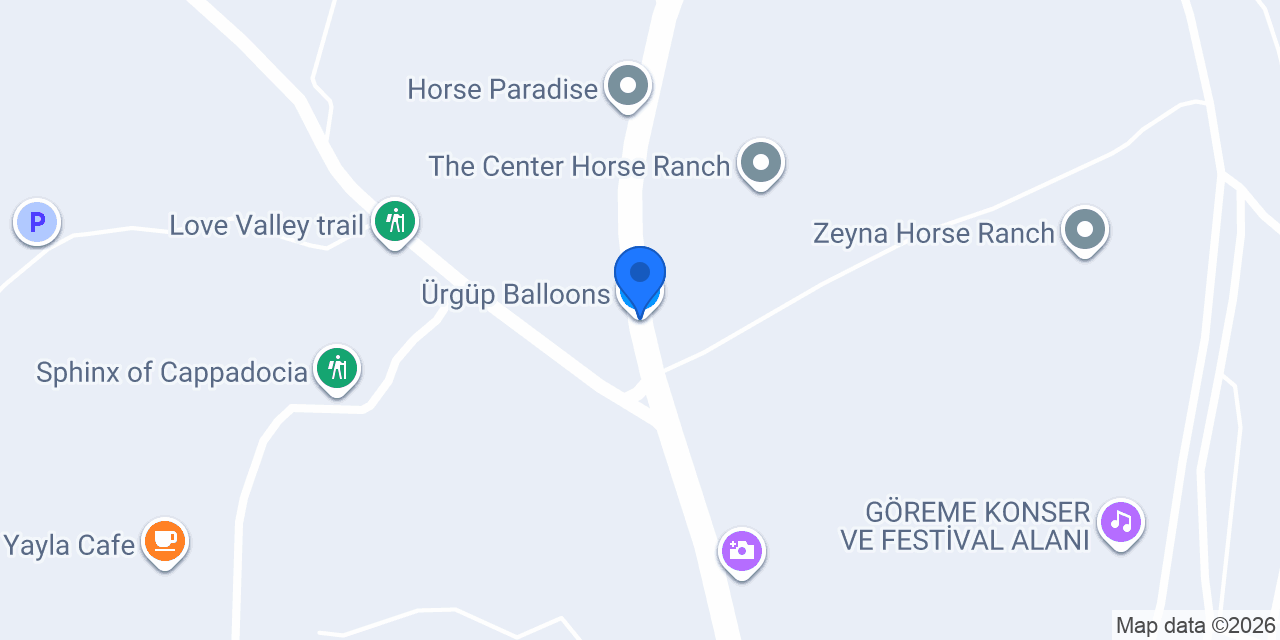 Ürgüp Balloons konumu