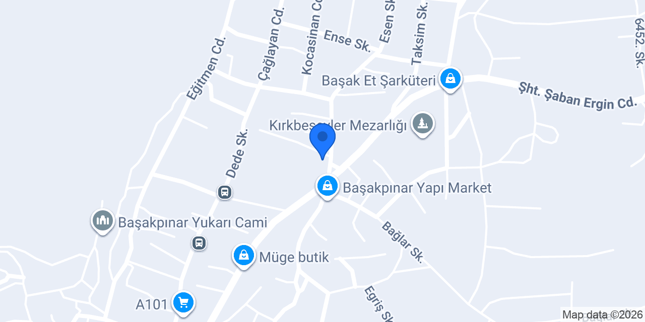 Başakpınar ersoy kuaför konumu