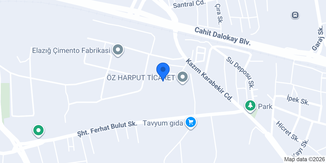 Çimentaş Elazığ konumu