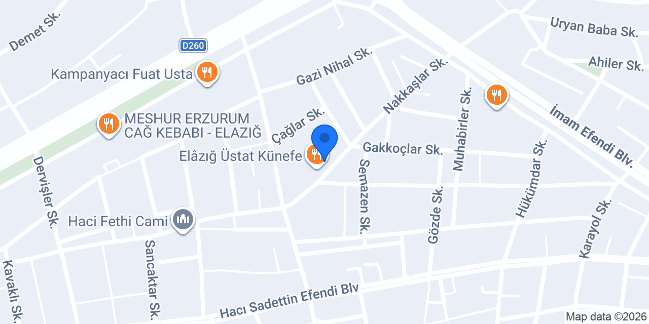 Nefaset Ocakbaşı konumu
