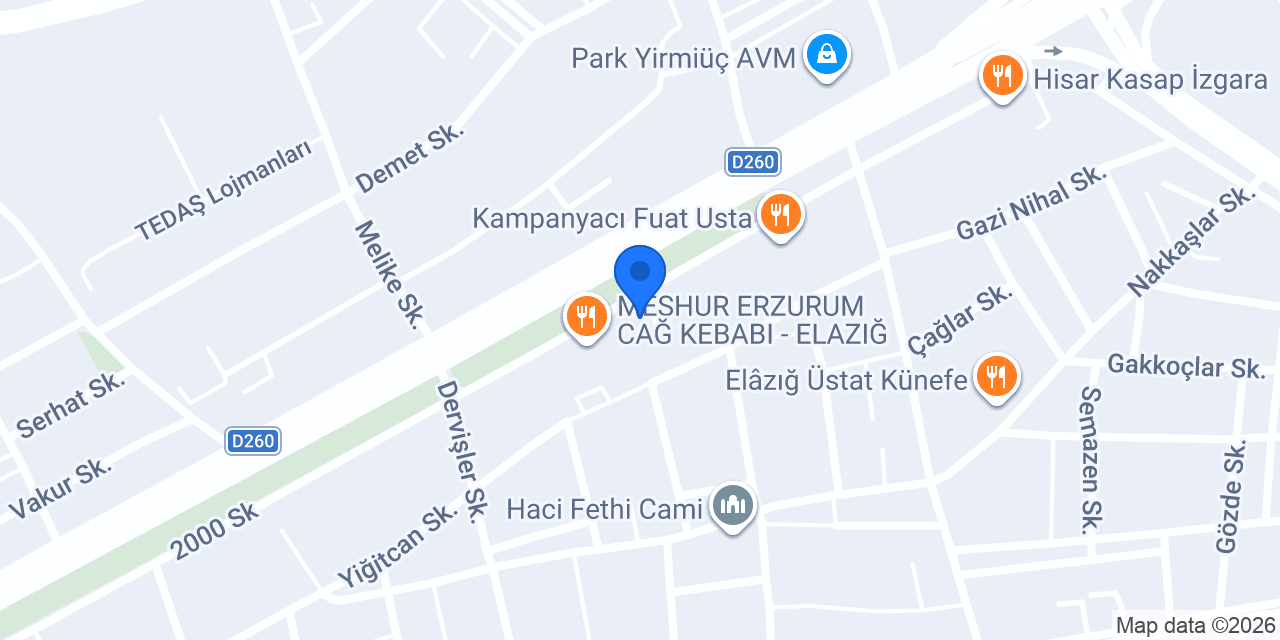 Çelpey Fabrika Satış Mağazası konumu