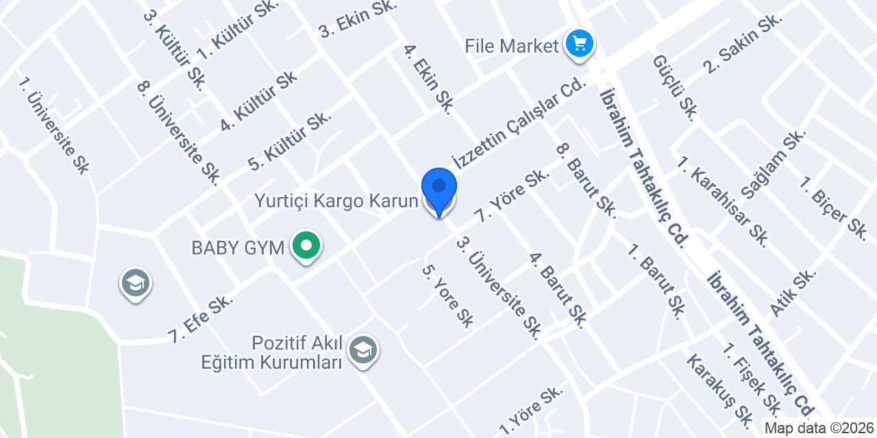 Yurtiçi Kargo Karun konumu