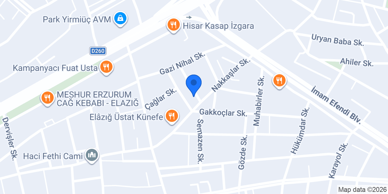 DERRA ORGANİZASYON konumu