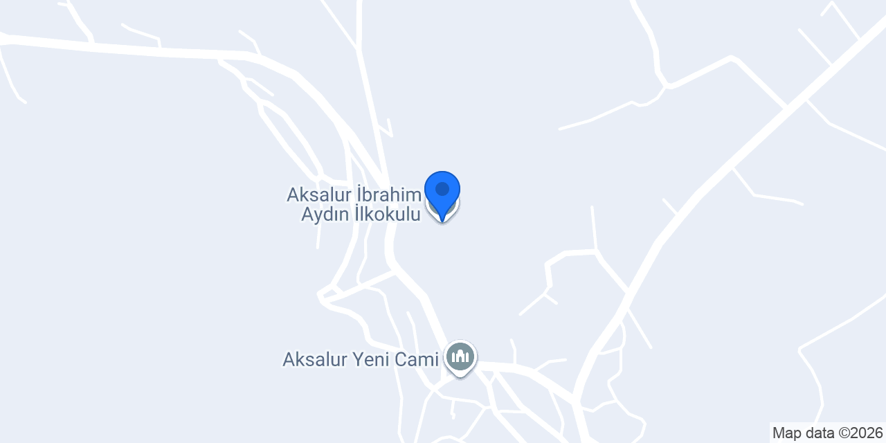 Aksalur İbrahim Aydın İlkokulu konumu
