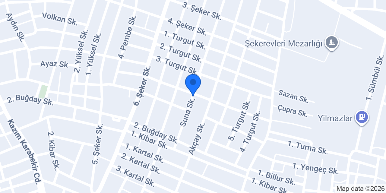 Aysun Ekmek Unlu Mamülleri konumu