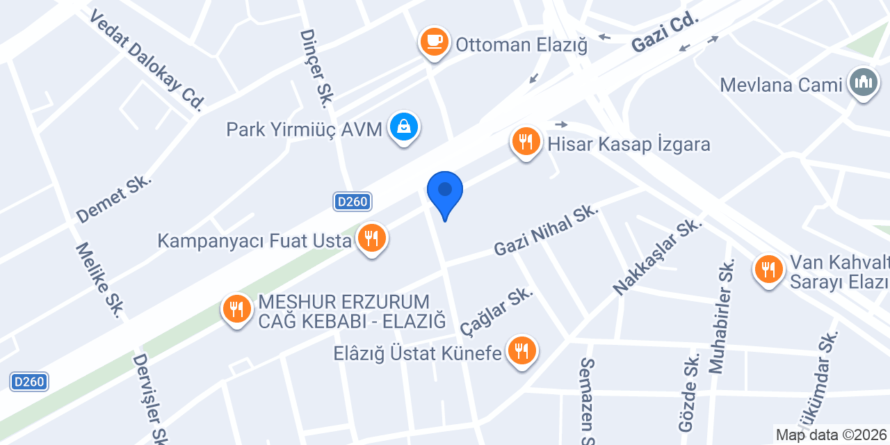 Eksen Kurs Merkezi konumu