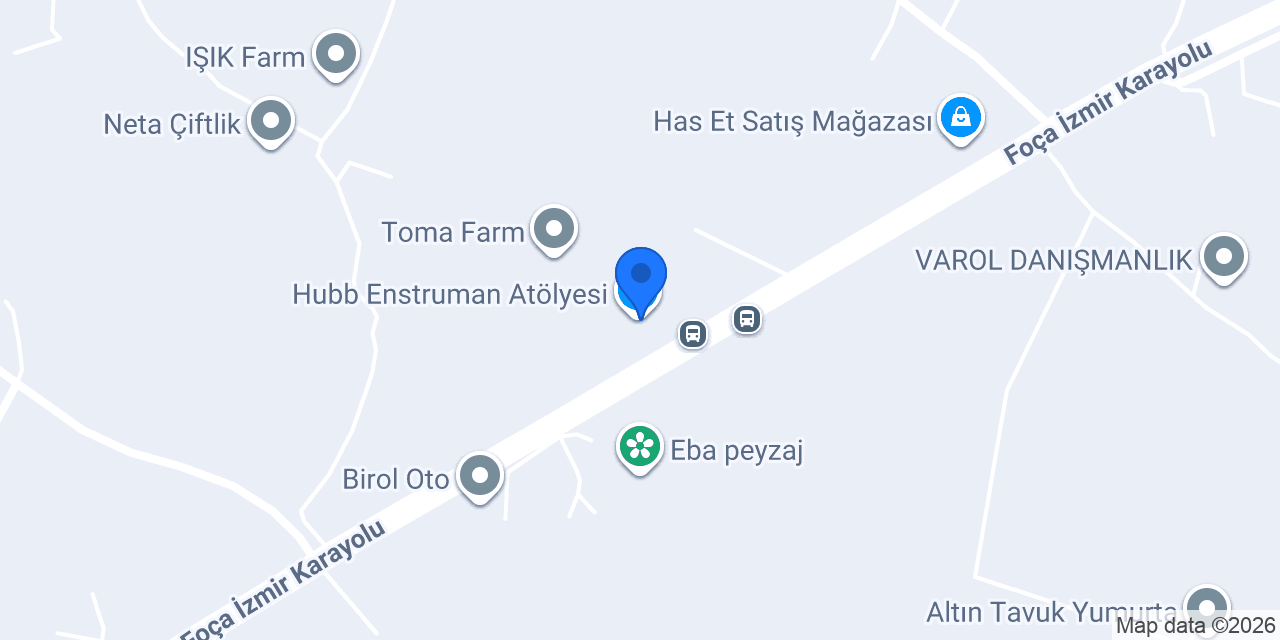 Hubb Enstruman Atölyesi konumu