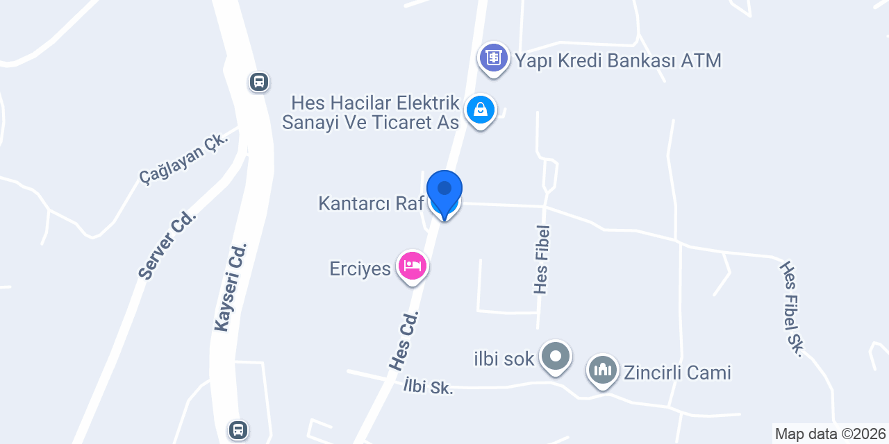 Kantarcı Raf konumu