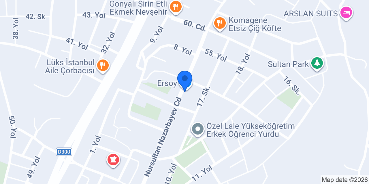 SEDEF SHOWROOM NEVŞEHİR konumu