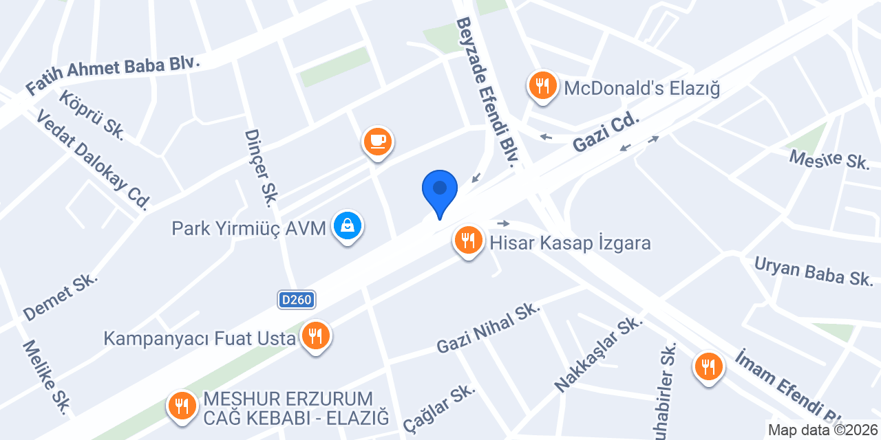 Nmoda Elazığ konumu
