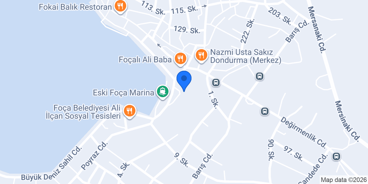 Kadir Güler İnşaat / Emlak - FOÇA konumu