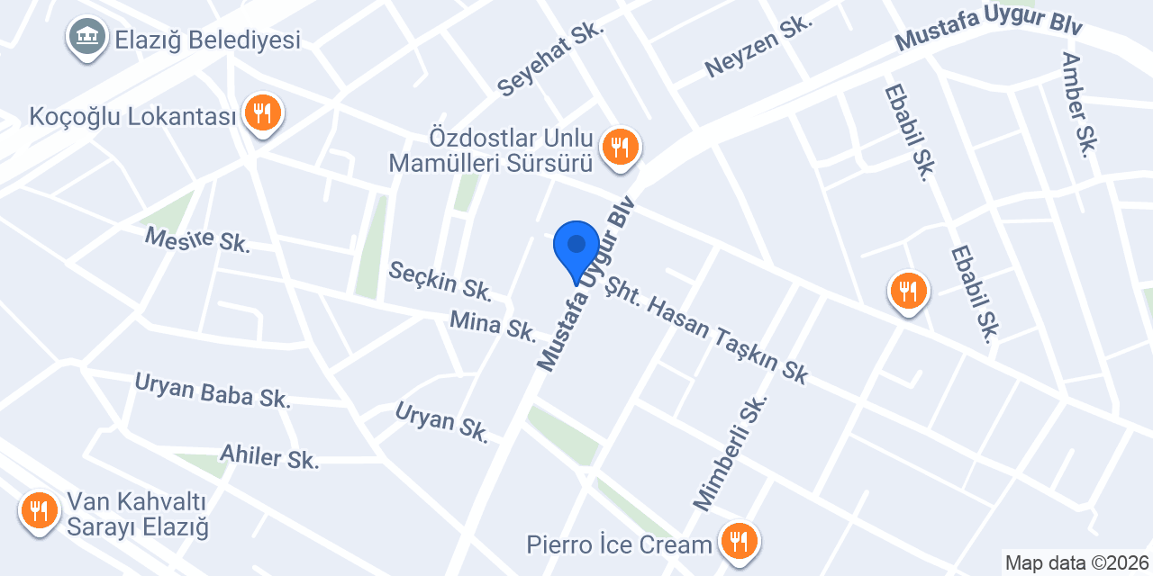 SMX ELAZIĞ konumu