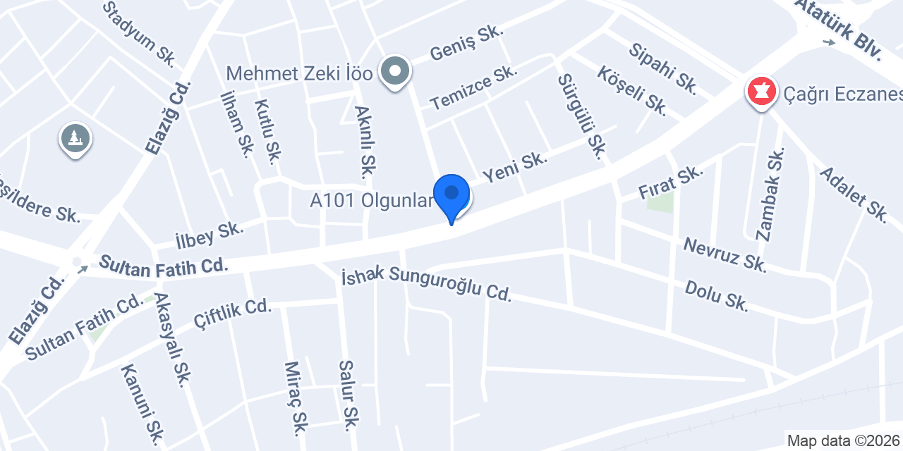 Elazığ Dekor & Mobilya konumu