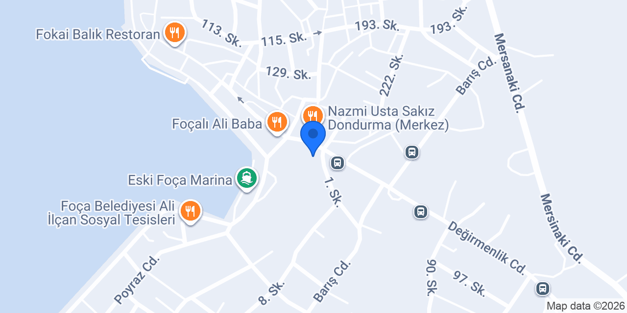 Foça Belediyesi Otogarı konumu