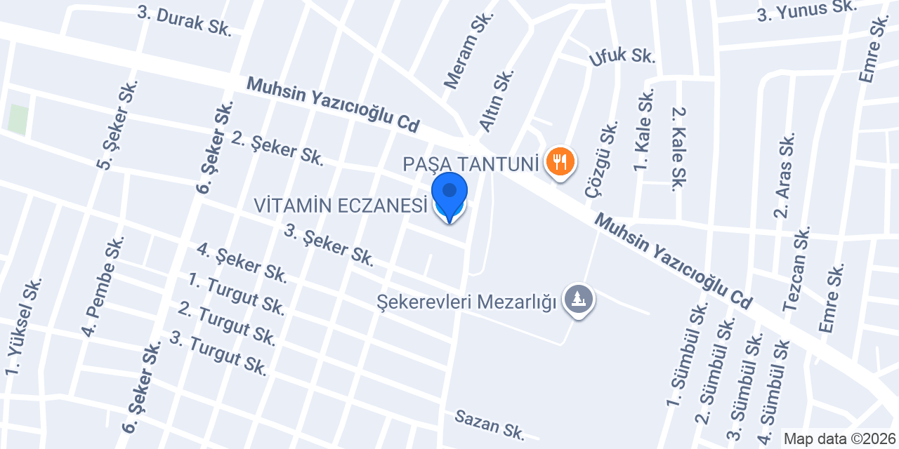 VİTAMİN ECZANESİ konumu