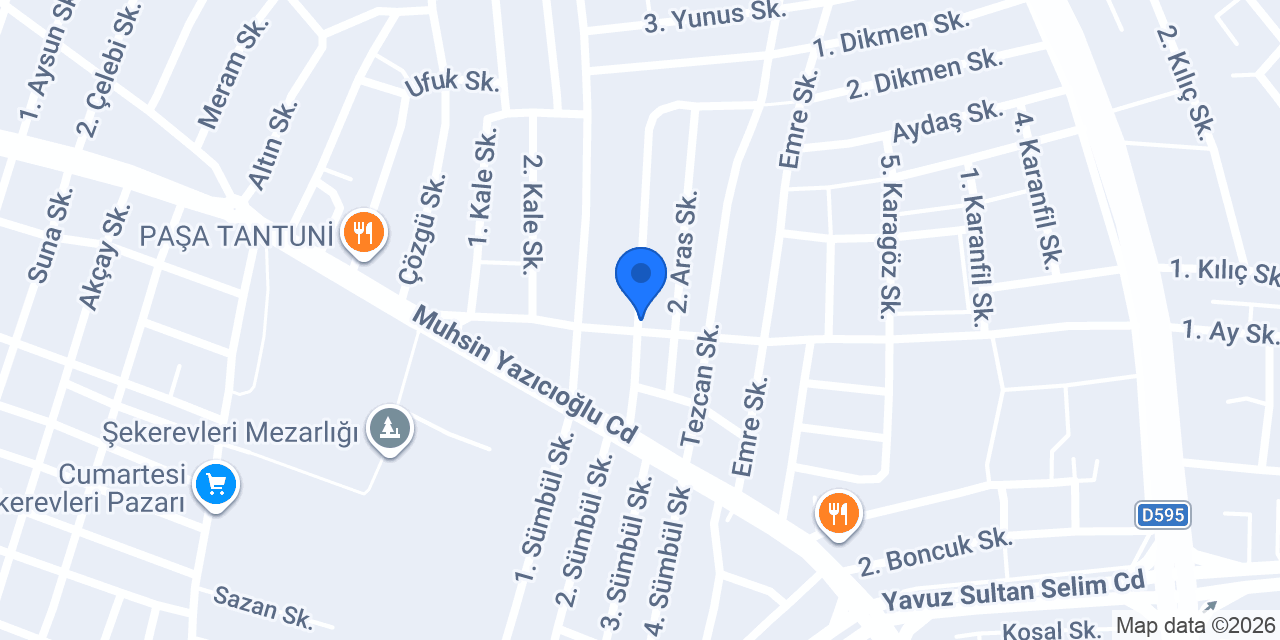 Şekerevleri Öğrenci Yurdu konumu
