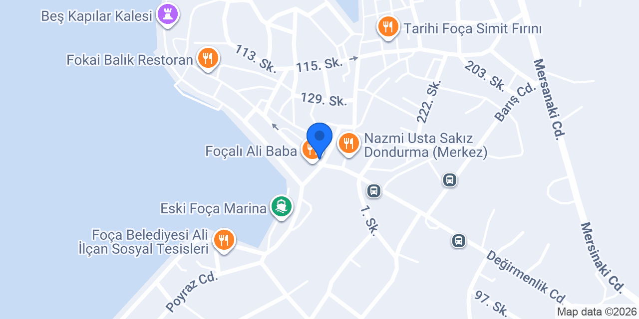Garanti BBVA Foça Şubesi konumu