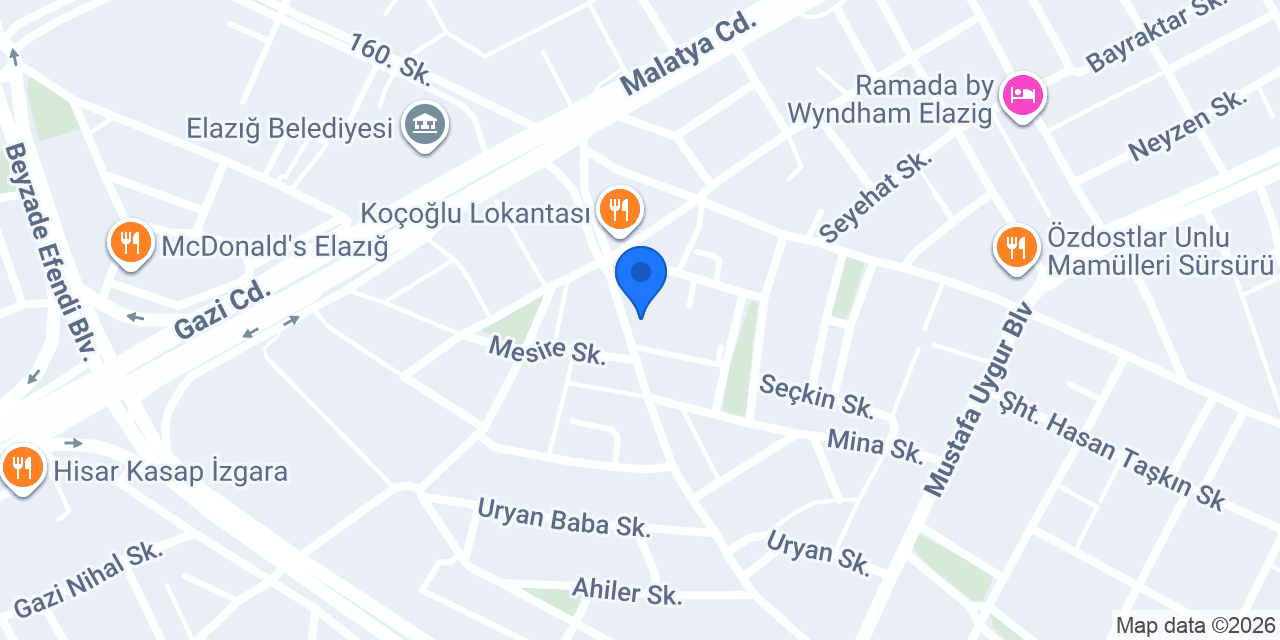Hijyen kuru temizleme konumu