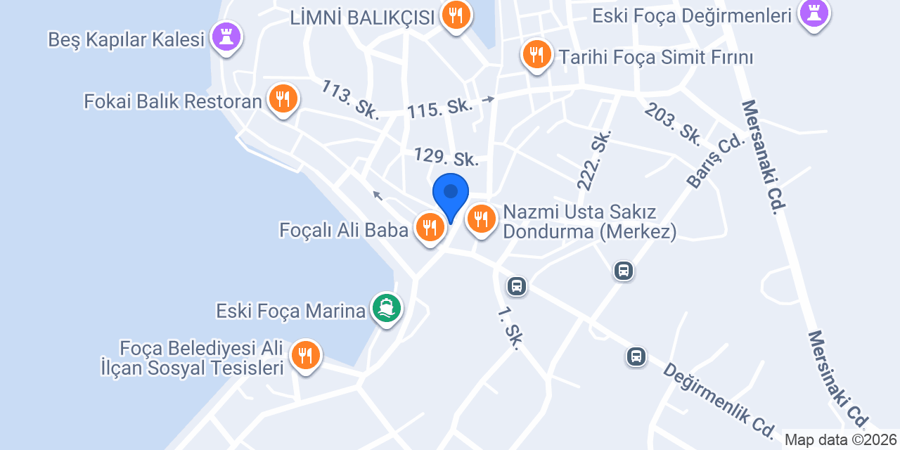 VakıfBank Foça Şubesi konumu