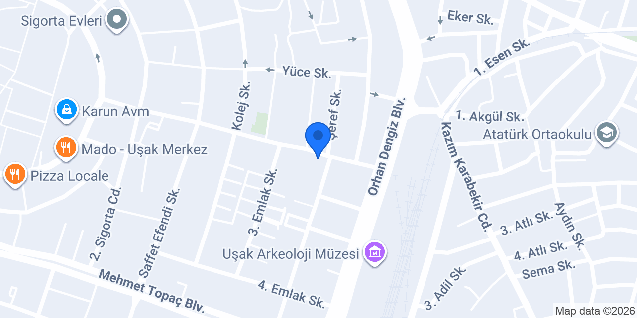 SELİN BAYAN KUAFÖRÜ UŞAK konumu