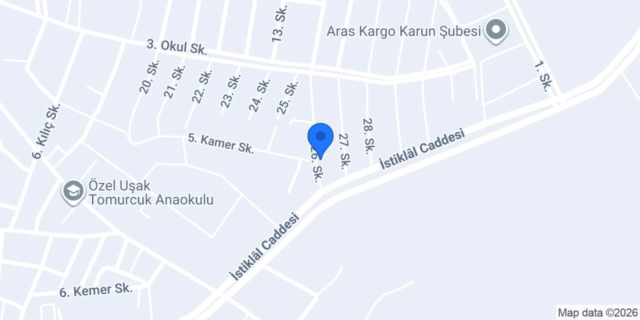 Mekanik Garaj konumu
