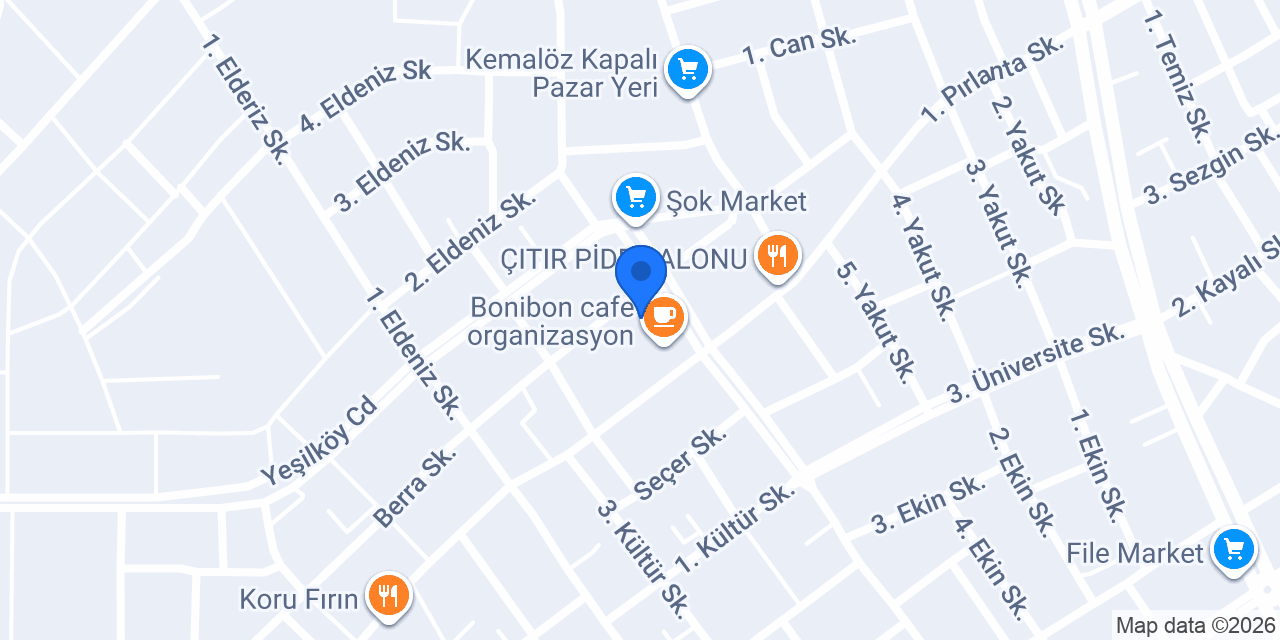 Meşhur Kornet Dondurma konumu