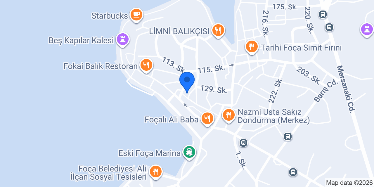 FOÇA KYBELE Hotel konumu