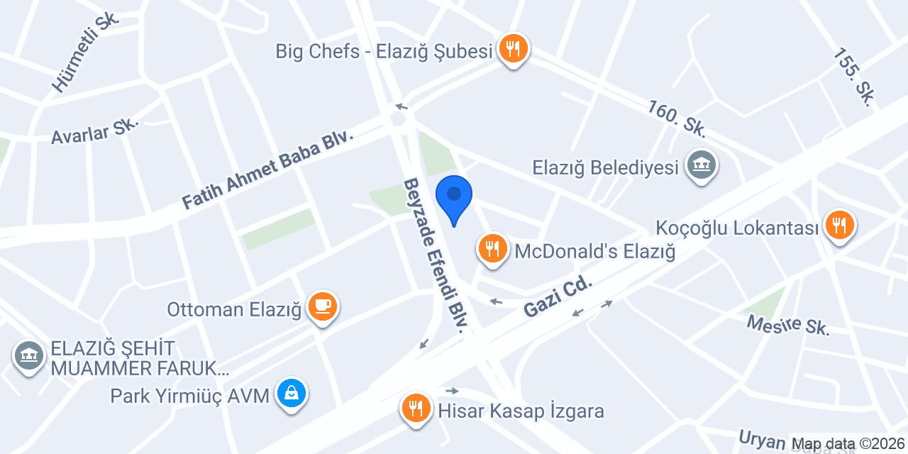 Çiçek börek salonu hazardaglı konumu