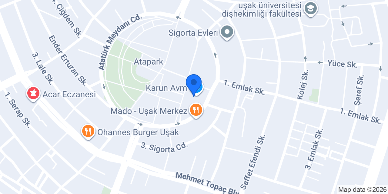 Cinens Sinemaları Karun konumu