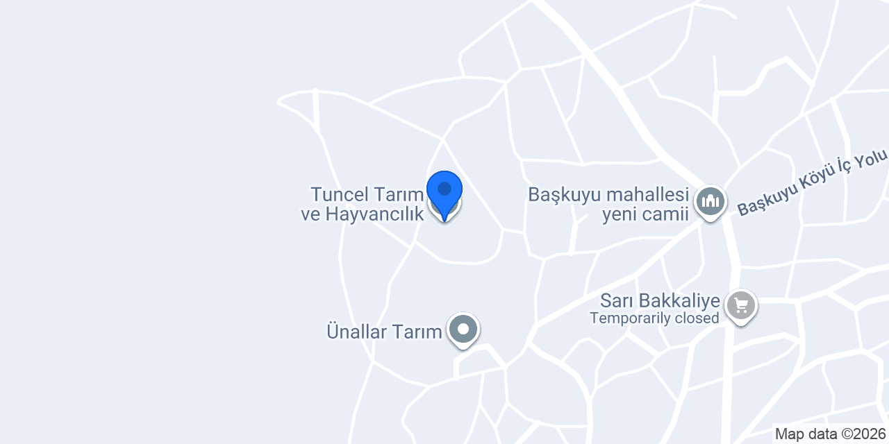 Tuncel Tarım ve Hayvancılık konumu