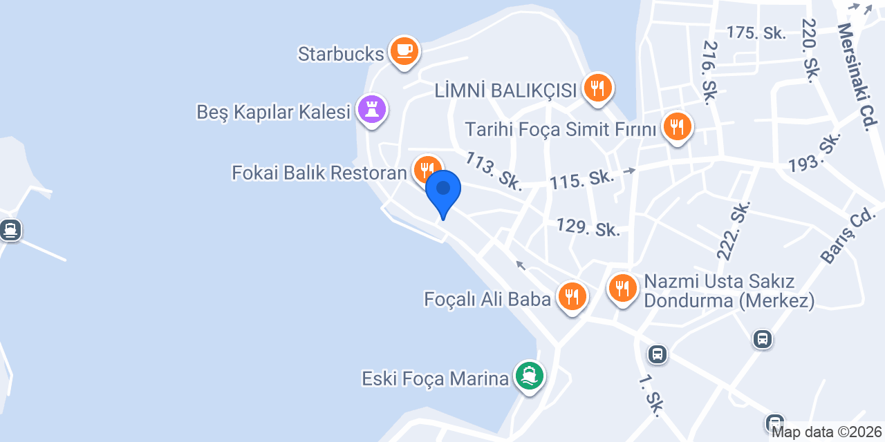 Foça İlçe Emniyet Müdürlüğü konumu
