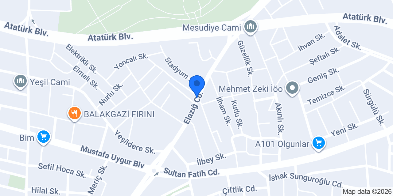 Hilal Bayan Kuaförü konumu